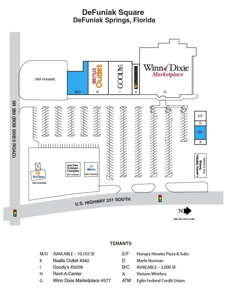DeFuniak Square: 1030 U.S. 331, Defuniak Springs, FL 32433
